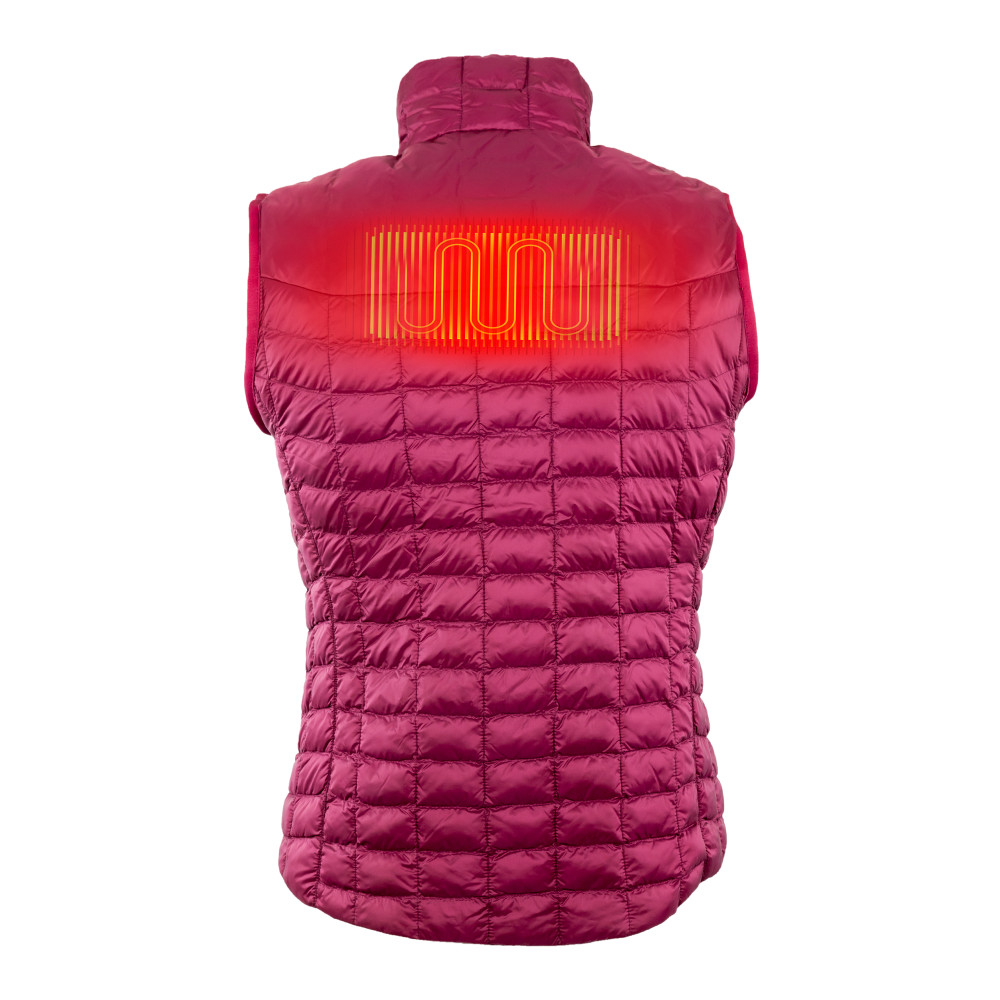Mobile Warming Backcountry Vest Womens 7.4V Burgundy Large - Ascmtools