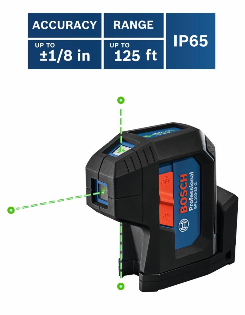 Bosch Laser Level Green Beam Three Point Self Leveling Alignment - Ascmtools