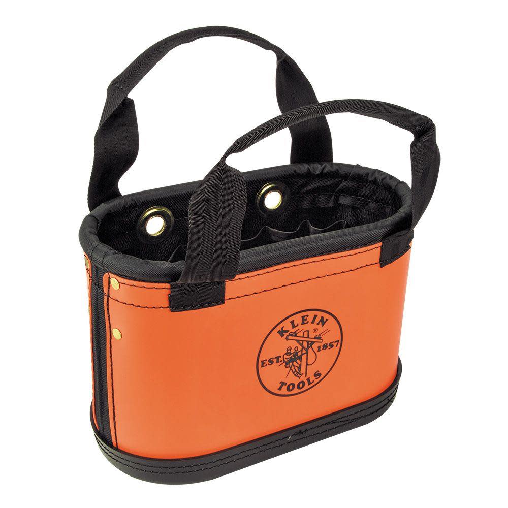 Klein Tools Hard Body Oval Bucket Orange/Black - Ascmtools