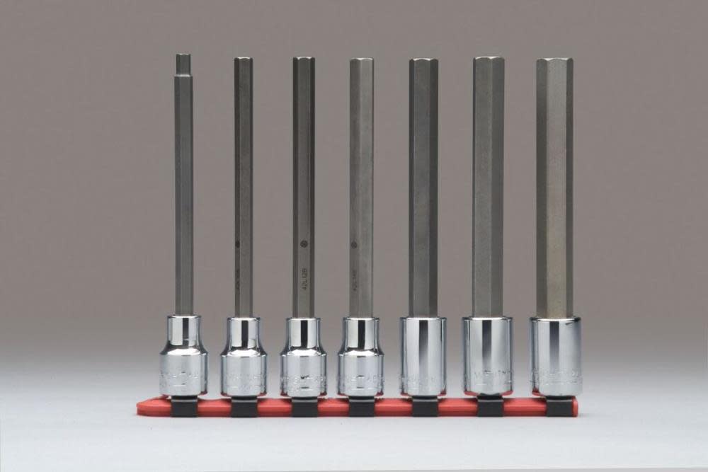 Wright Tool 3/8 In. Dr. 7 pc. Hex Bit Socket Set – Long Length - Ascmtools