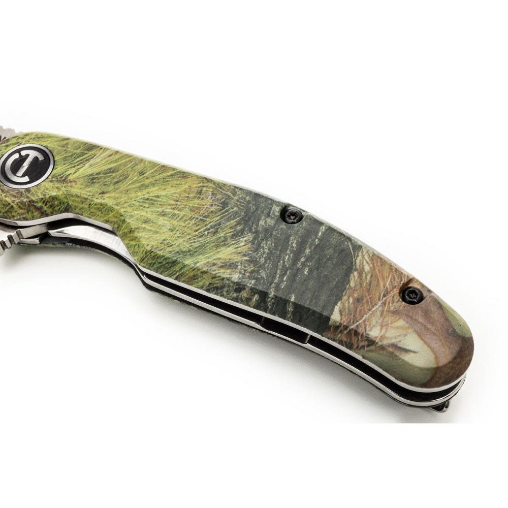 Crescent Wiss Folding Pocket Knife 3 1/4″ Drop Point EDC Camo - Ascmtools