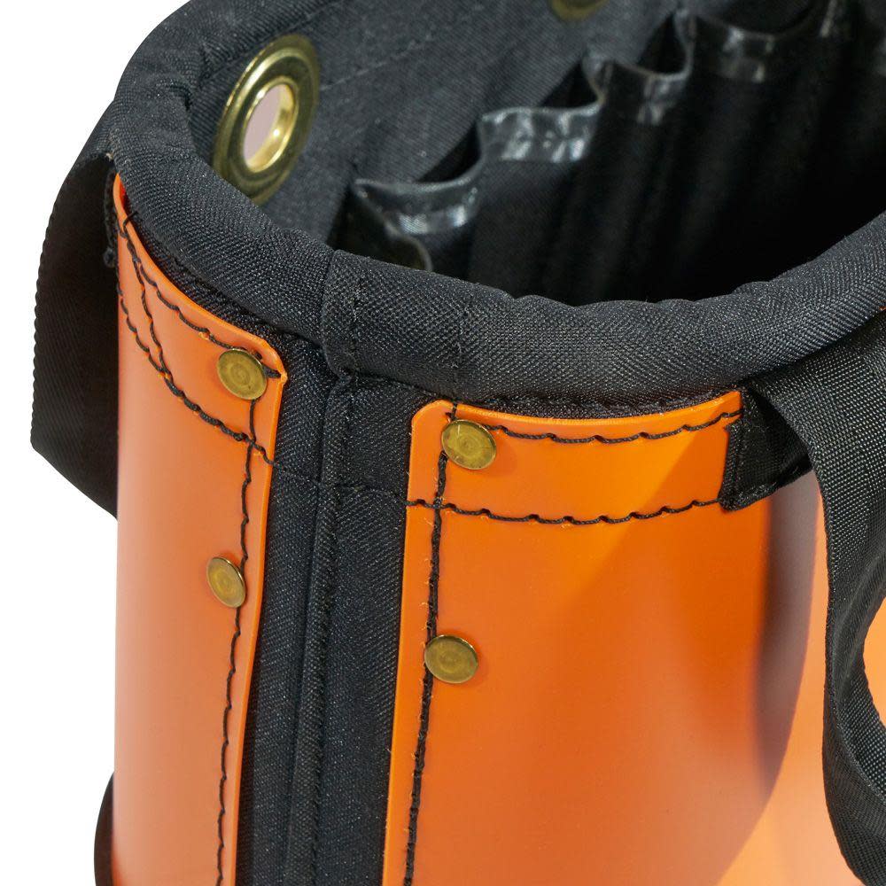 Klein Tools Hard Body Oval Bucket Orange/Black - Ascmtools