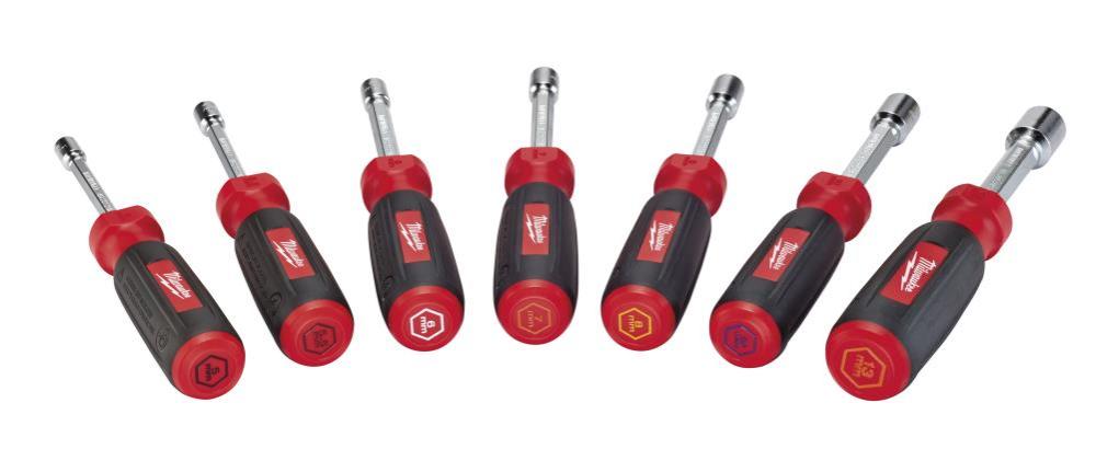 Milwaukee 7 pc. Hollow Shaft Metric Nut Driver Set - Ascmtools
