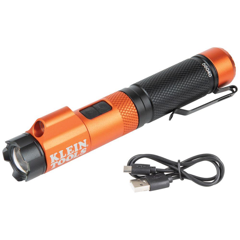 Klein Tools Rechargeable Flashlight with Laser - Ascmtools