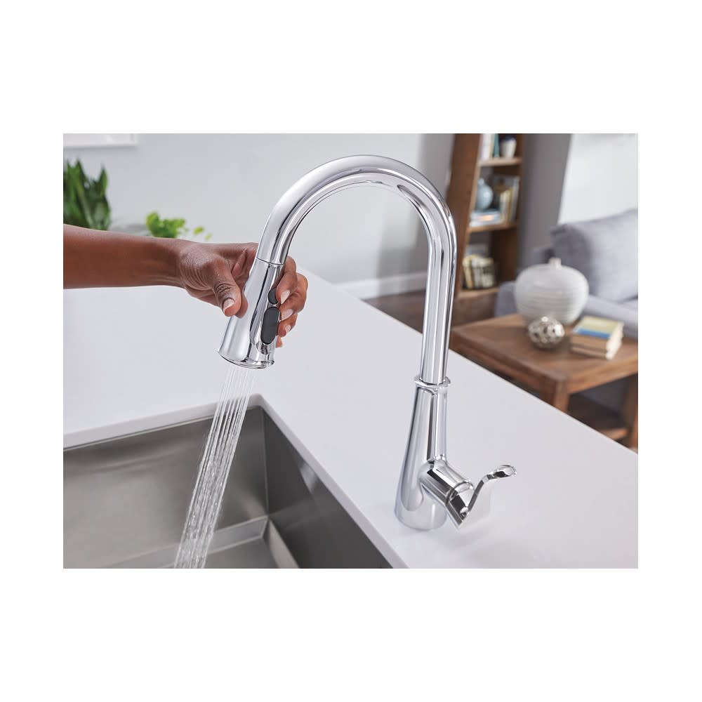 Moen Hadley Kitchen Faucet Chrome 1 Handle Pulldown - Ascmtools