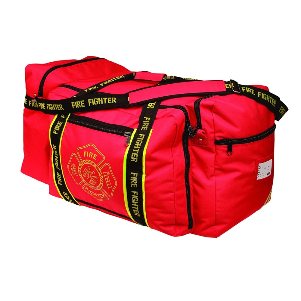 Occunomix Firefighter Gear Bag Red with Firefighter Emblem - Ascmtools