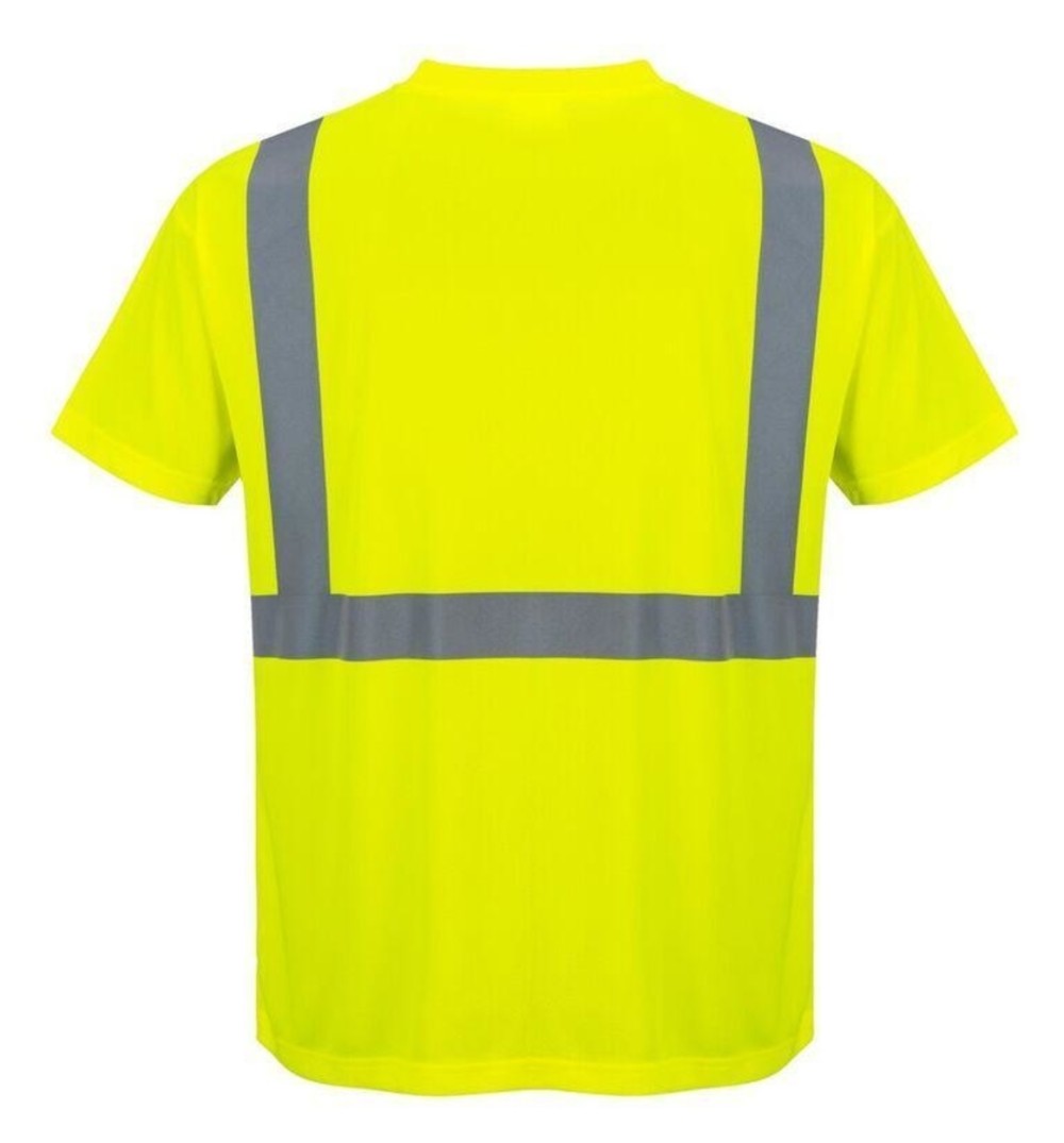 Portwest Hi-Vis Pocket T-Shirt Yellow – XXL - Ascmtools