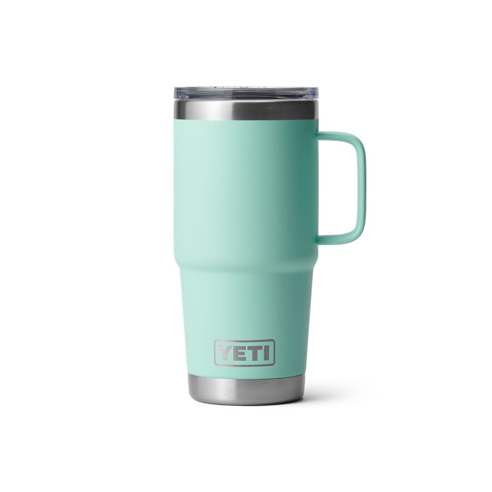 Yeti Rambler Travel Mug with StrongHold Lid Seafoam 20oz - Ascmtools