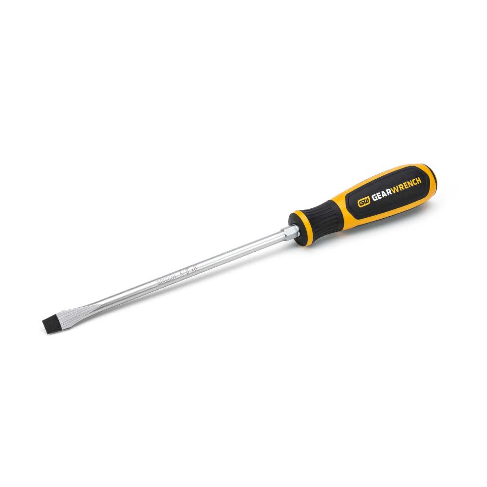 GEARWRENCH 3/8″ x 8″ Slotted Dual Material Screwdriver - Ascmtools
