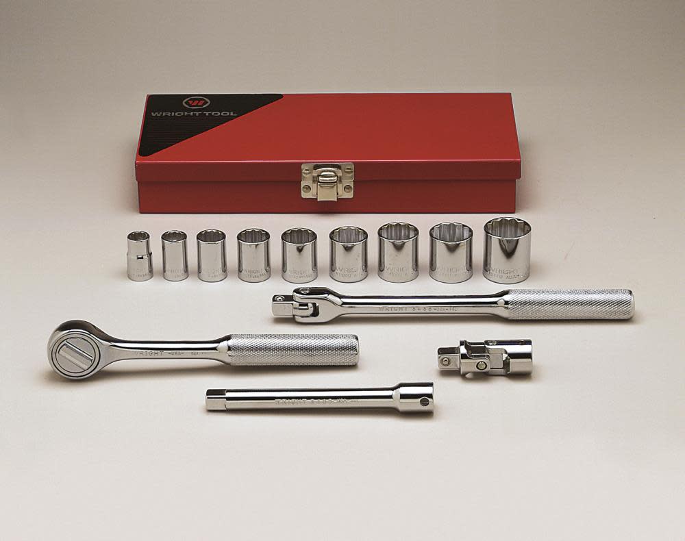 Wright Tool 3/8 In. Dr 13 pc. 12 Pt Socket Set - Ascmtools