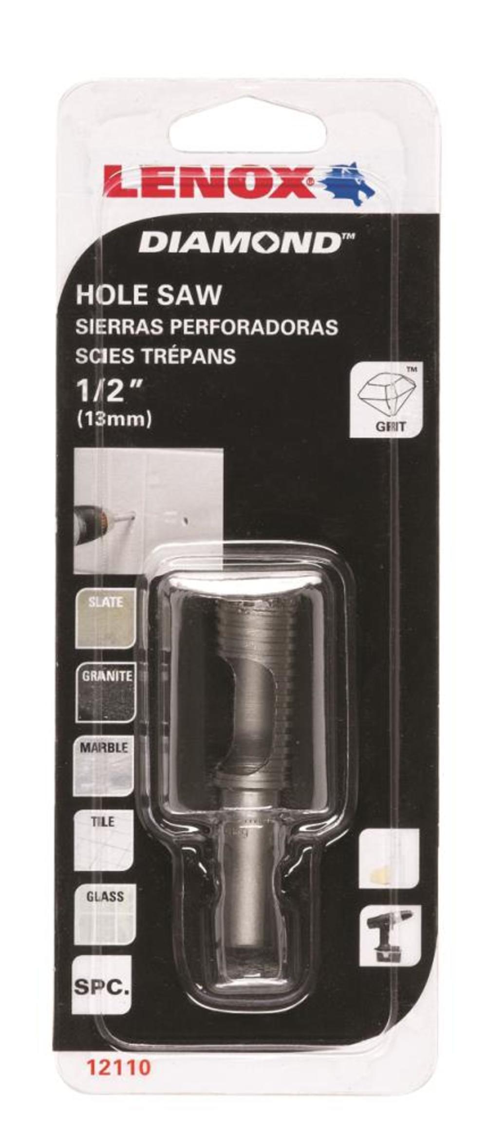 Lenox 1/2-in Diamond Arbored Hole Saw - Ascmtools
