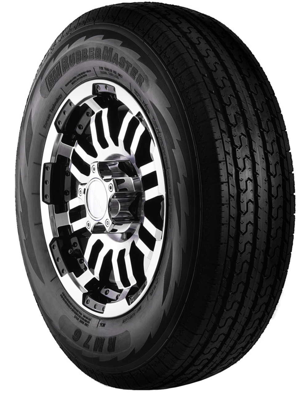 Rubbermaster RM76 ST205/75R14 8P ST Radial Trailer Tire – Tire Only - Ascmtools