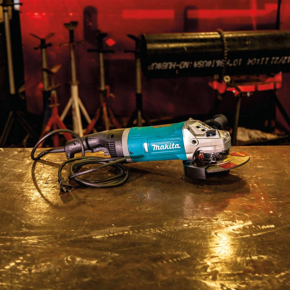 Makita 7″ Angle Grinder with Rotatable Handle & Lock-On Switch - Ascmtools