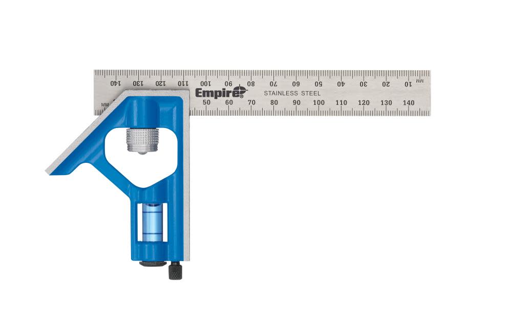 Empire Level 150 mm True Blue Combination Square - Ascmtools