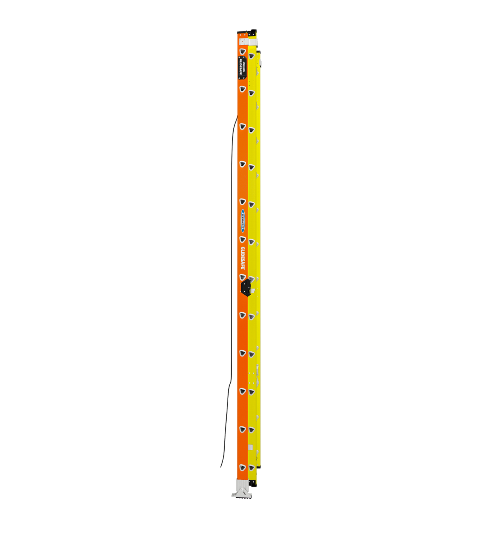 Werner Glidesafe Extension Ladder Fiberglass Tri Rung Type IA 24′ - Ascmtools