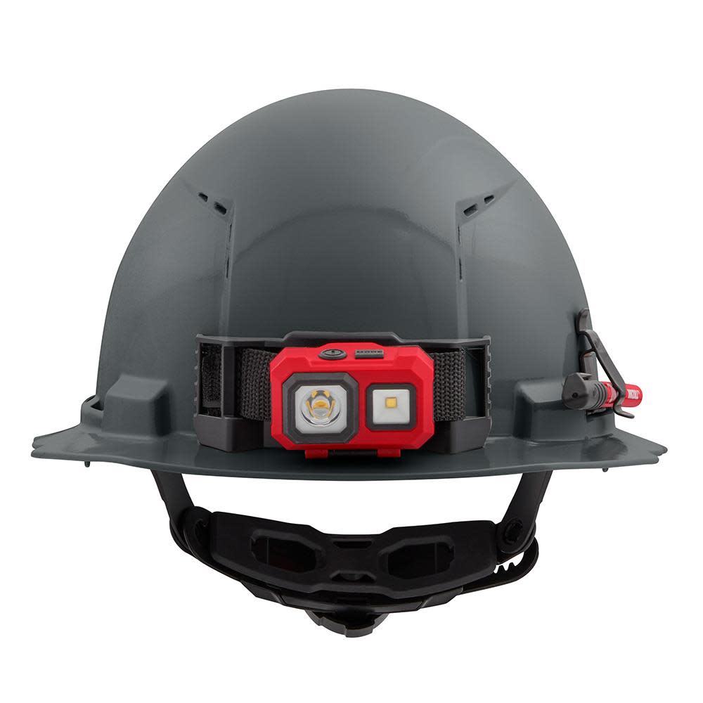 Milwaukee Gray Full Brim Vented Hard Hat with 6pt Ratcheting Suspension Type 1 Class C - Ascmtools