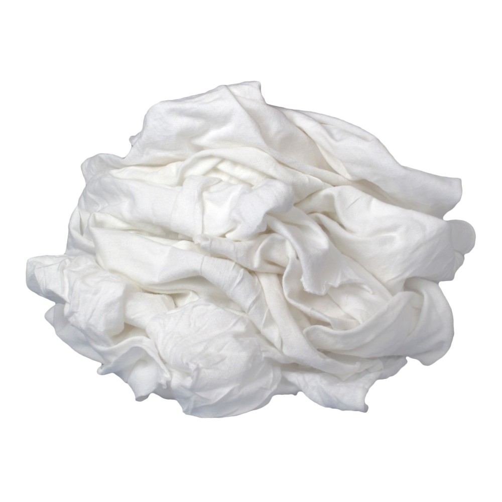 Buffalo Industries New Bleached Knits Cloth Rag 4 Lb Box - Ascmtools