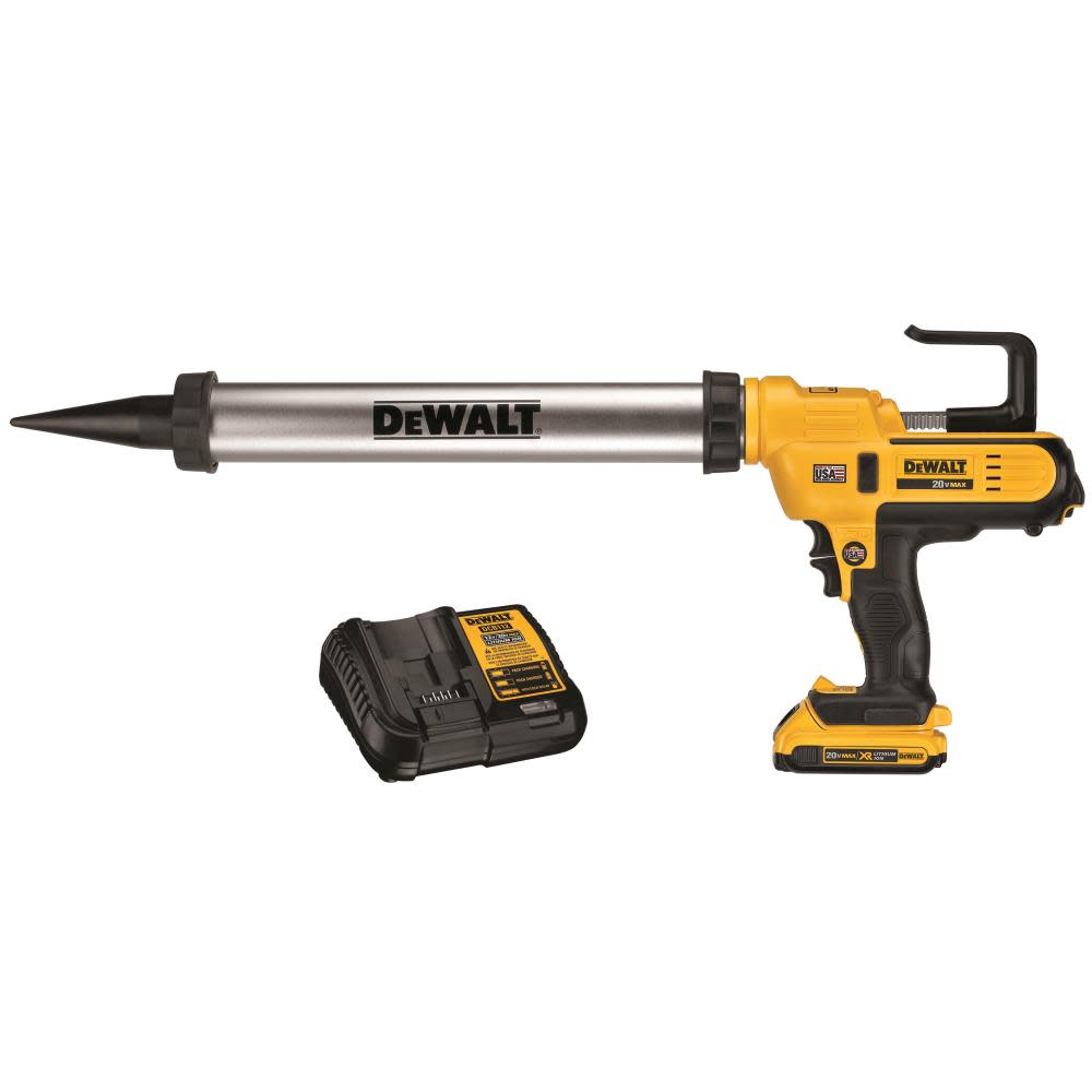 DEWALT 20 V MAX* 300 to 600 mL Sausage Pack Adhesive Gun Kit - Ascmtools