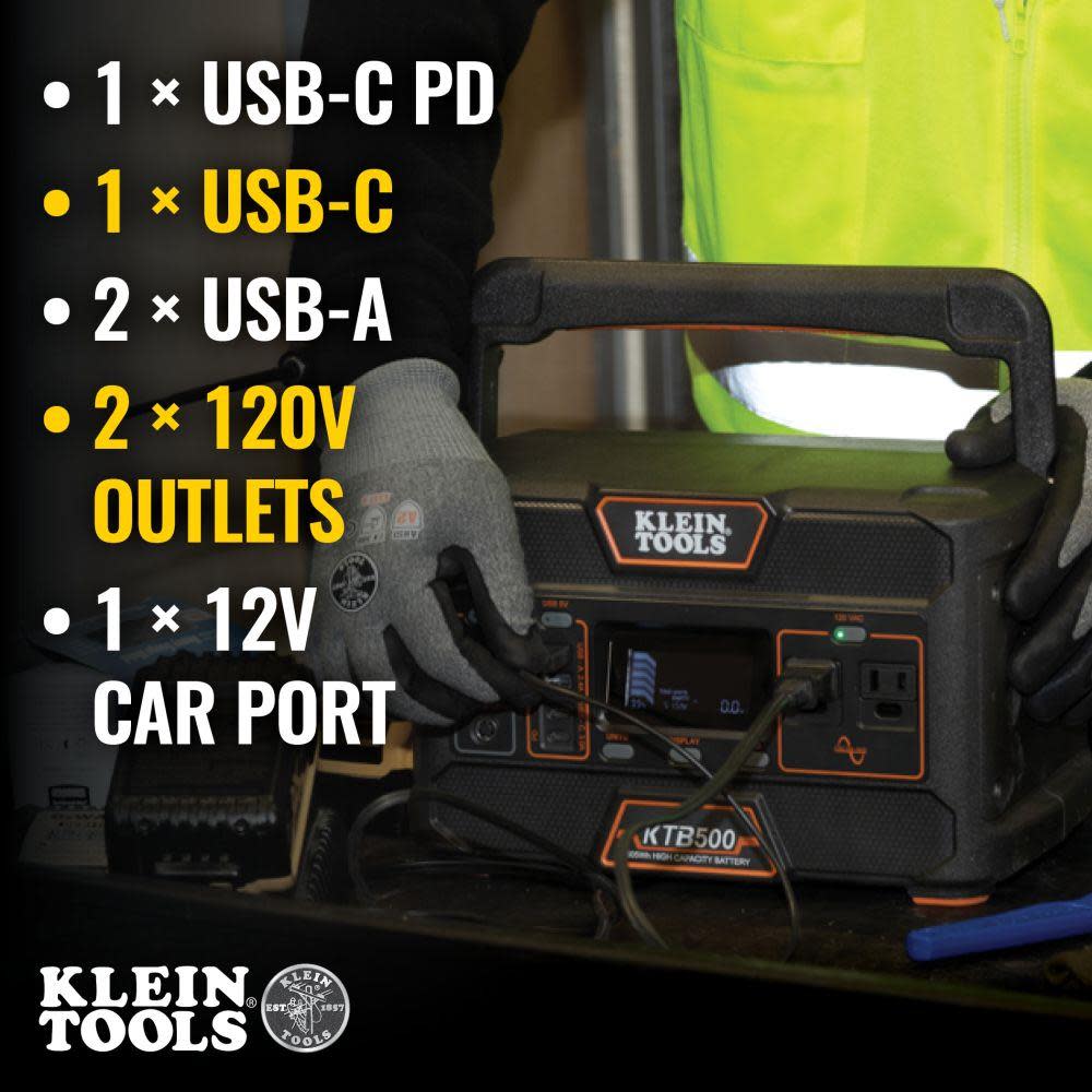 Klein Tools Portable Power Station 500W - Ascmtools