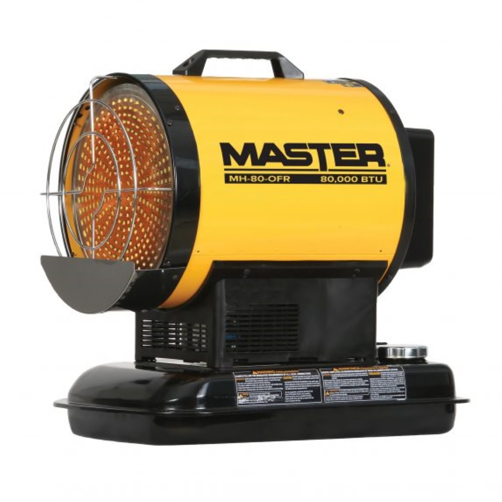 Master Radiant Heater Kerosene/Diesel with Thermostat Battery Operated 80000 BTU Bare Tool - Ascmtools