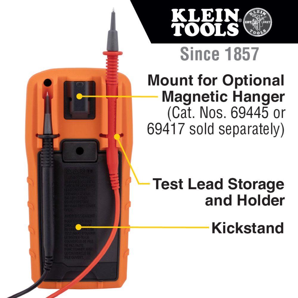 Klein Tools Digital Multimeter TRMS Auto 1000V - Ascmtools