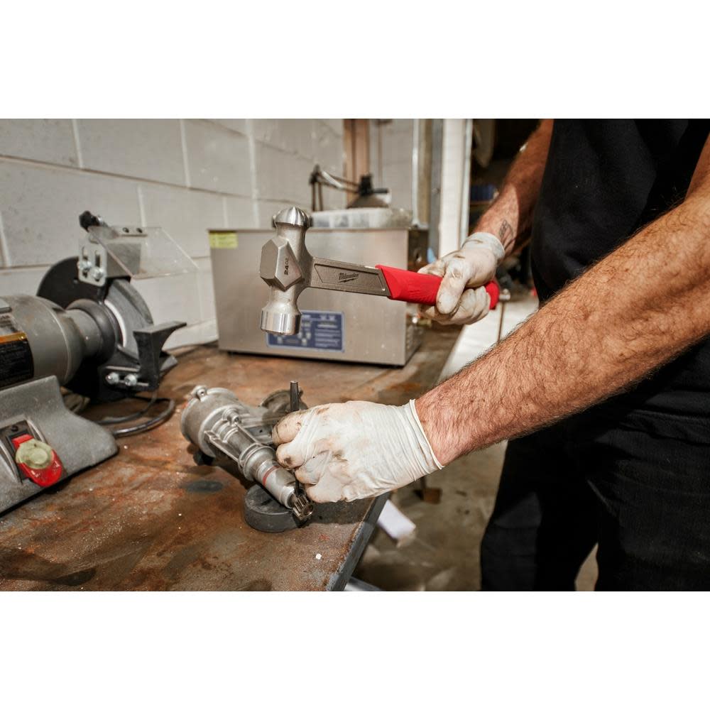 Milwaukee 24oz Steel Ball Peen Hammer - Ascmtools
