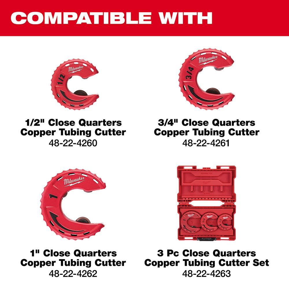 Milwaukee 2-Piece Close Quarters Cutter Replacement Blades - Ascmtools