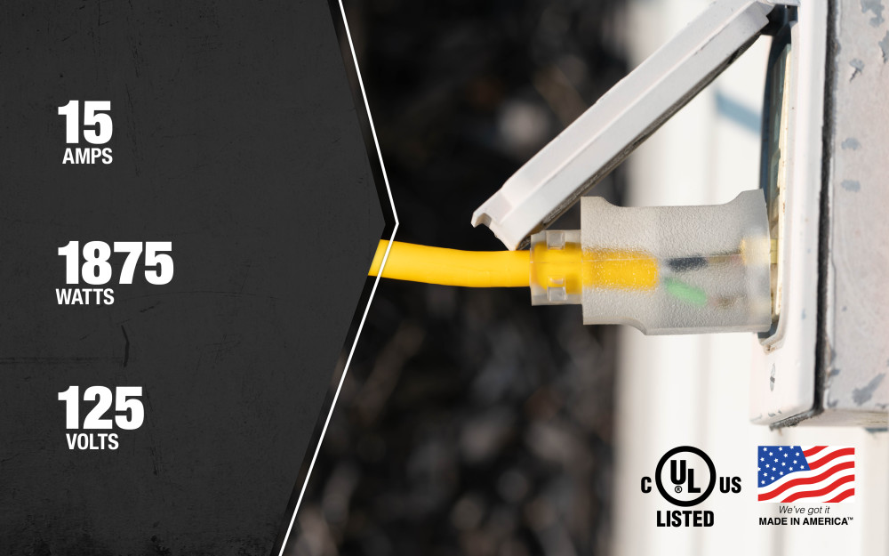 Southwire Cold Weather Extension Cord 12/3 SJEOOW 25′ - Ascmtools