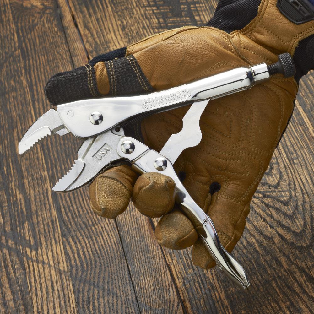 Malco Products Curved Jaw Locking Pliers 7″ with Wire Cutter - Ascmtools