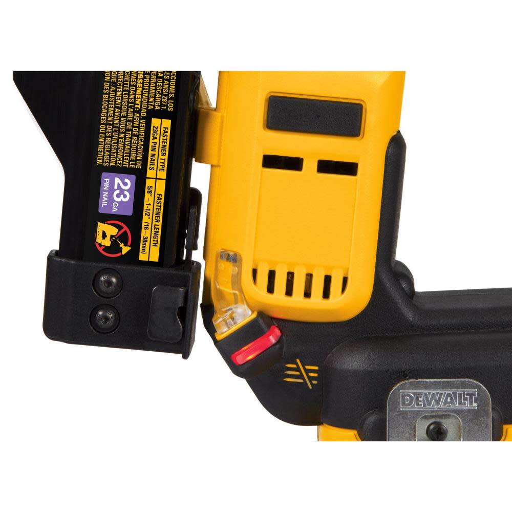 DEWALT ATOMIC Compact Series 20V MAX Pin Nailer 23 Gauge Kit - Ascmtools