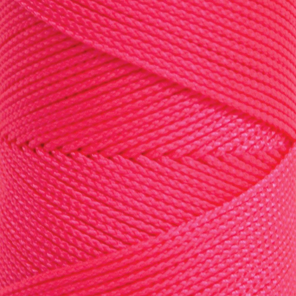 Kraft Tool Co Fluorescent Pink Braided Mason’s Line – 250 Ft. Tube - Ascmtools