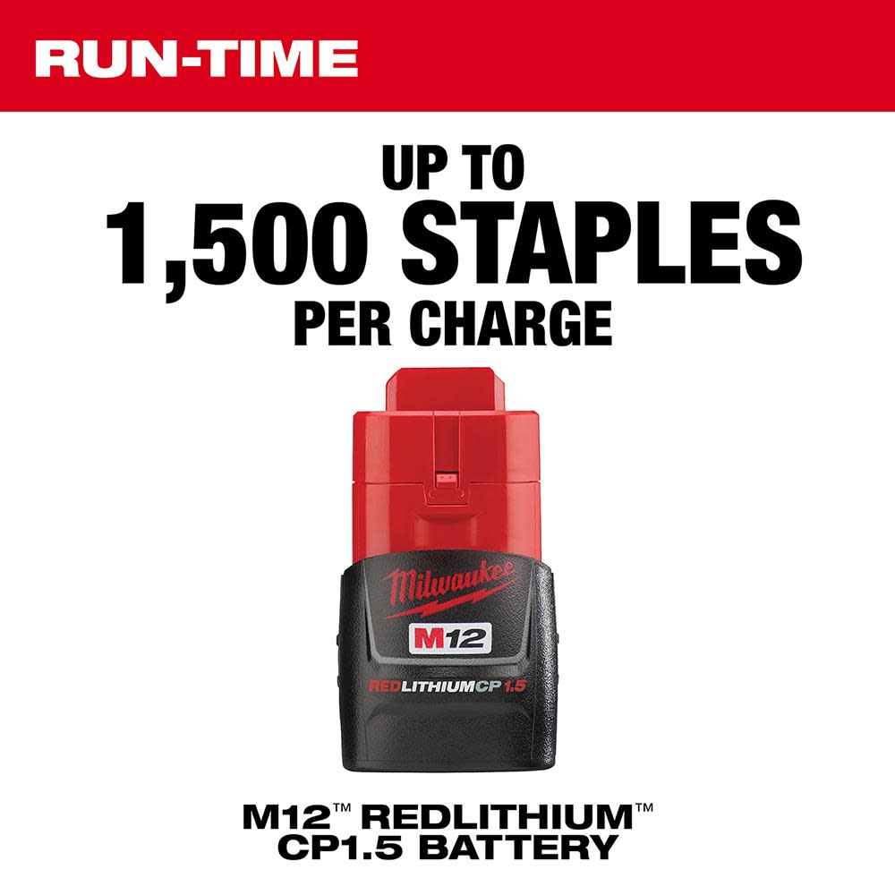 Milwaukee M12 3/8 in. Crown Stapler - Ascmtools