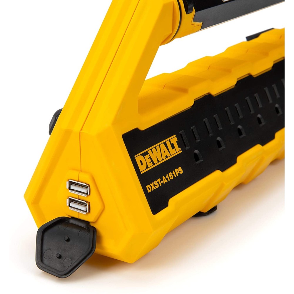 DEWALT 15A GCFI Power Station with Work Light & Cord Minder Kit - Ascmtools