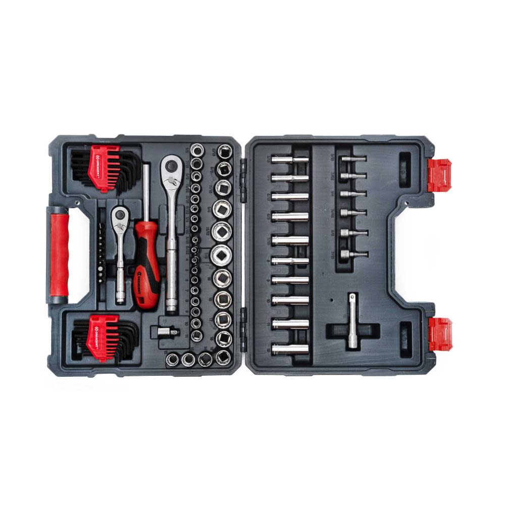 Crescent 1/4″ & 3/8″ Drive Mechanics Tool Set 84pc - Ascmtools