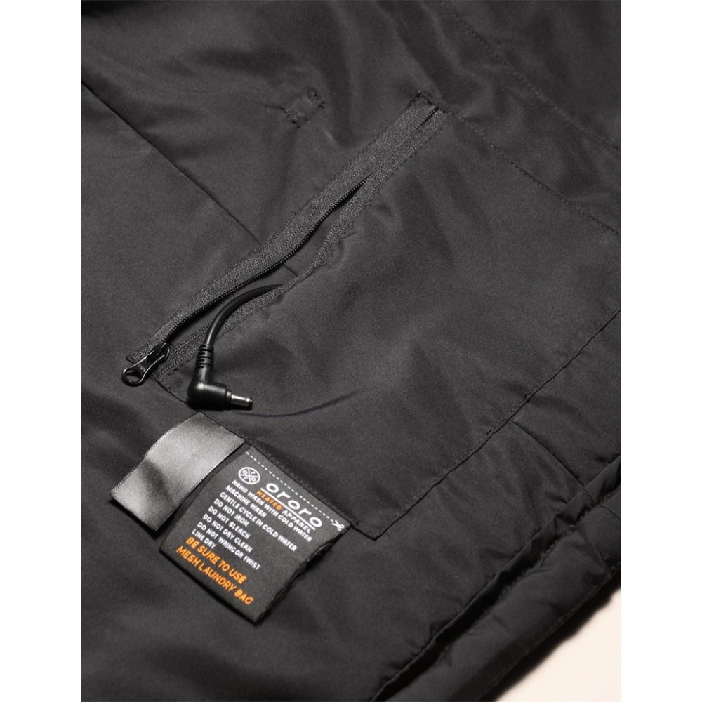 ORORO Mens Black Heated Down Jacket Kit XL - Ascmtools