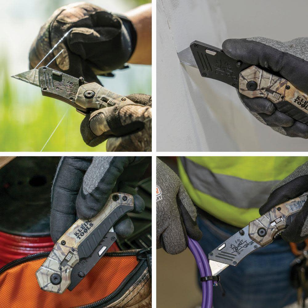 Klein Tools Folding Utility Knife Camo - Ascmtools