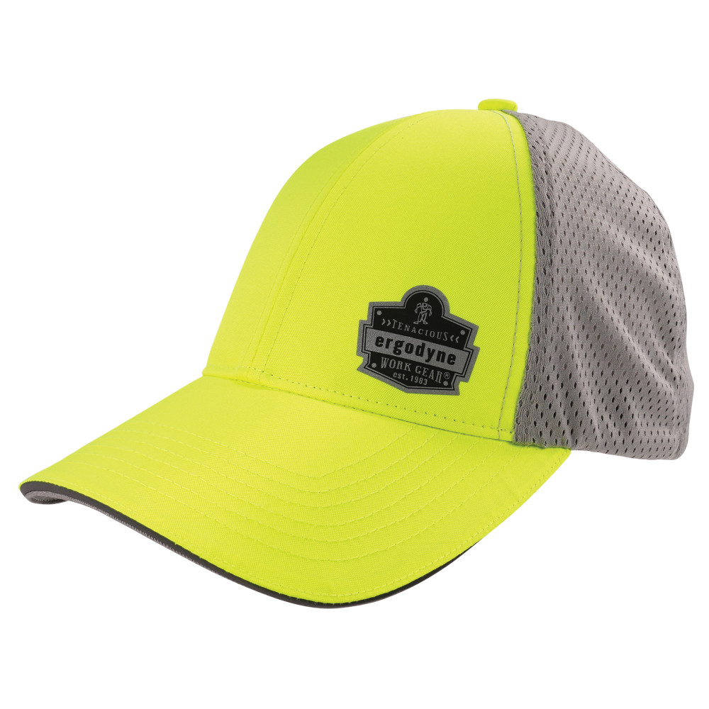 Ergodyne Glowear 8931 Hi Vis Reflective Stretch Fit Hat with Logo S/M - Ascmtools