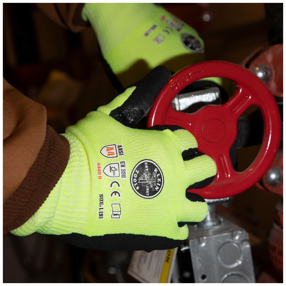Klein Tools 2-Pair of Work Gloves Cut Level 4 Touchscreen – X-Large - Ascmtools