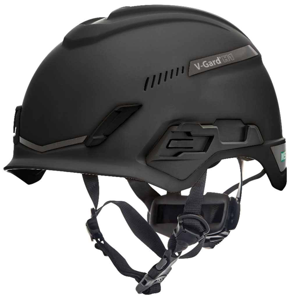 MSA Safety Works V Gard H1 Safety Helmet Trivent Black Fas Trac III Pivot - Ascmtools