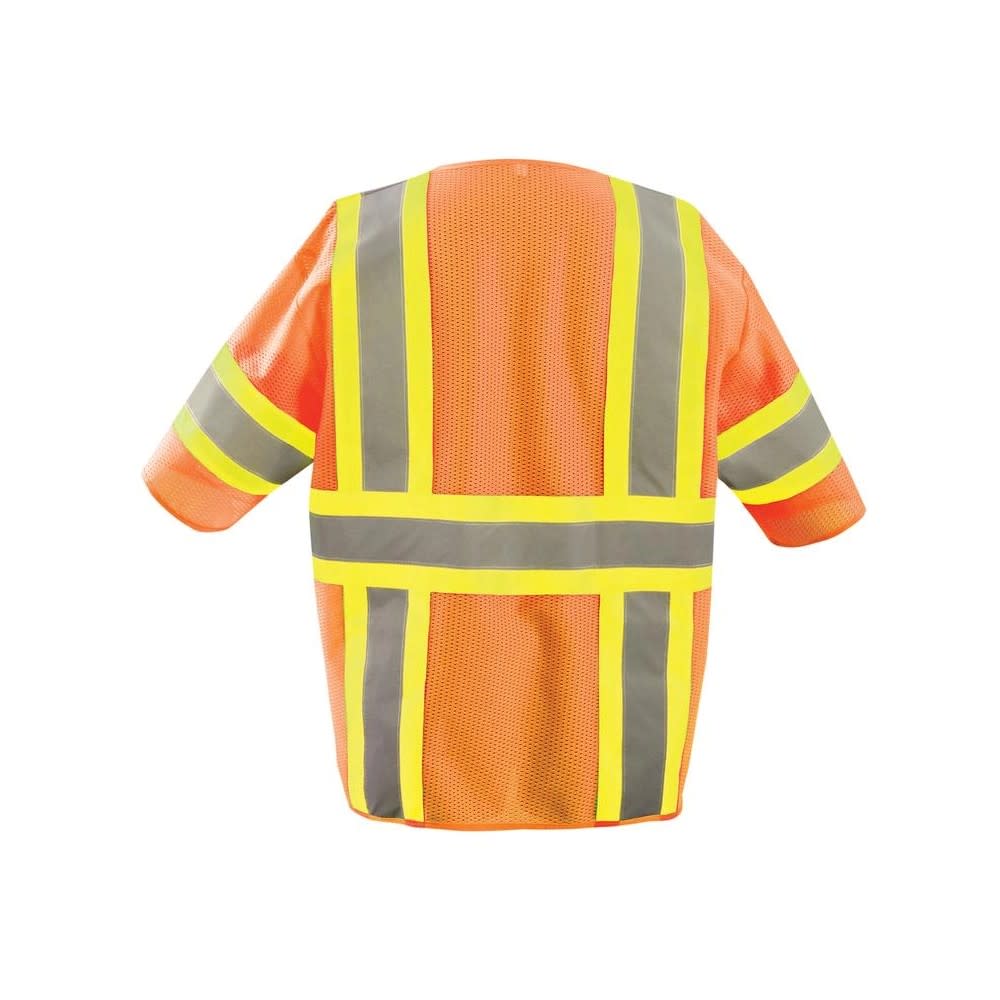 Occunomix Two-Tone Vest Orange Class 3 Self Extinguishing XL - Ascmtools