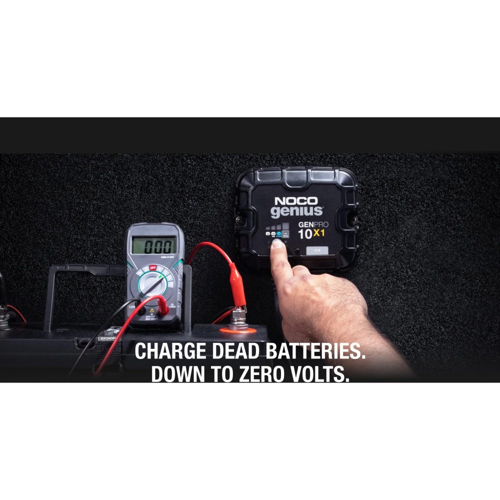 Noco Battery Charger 12V 10A Fully Automatic Waterproof On Board - Ascmtools