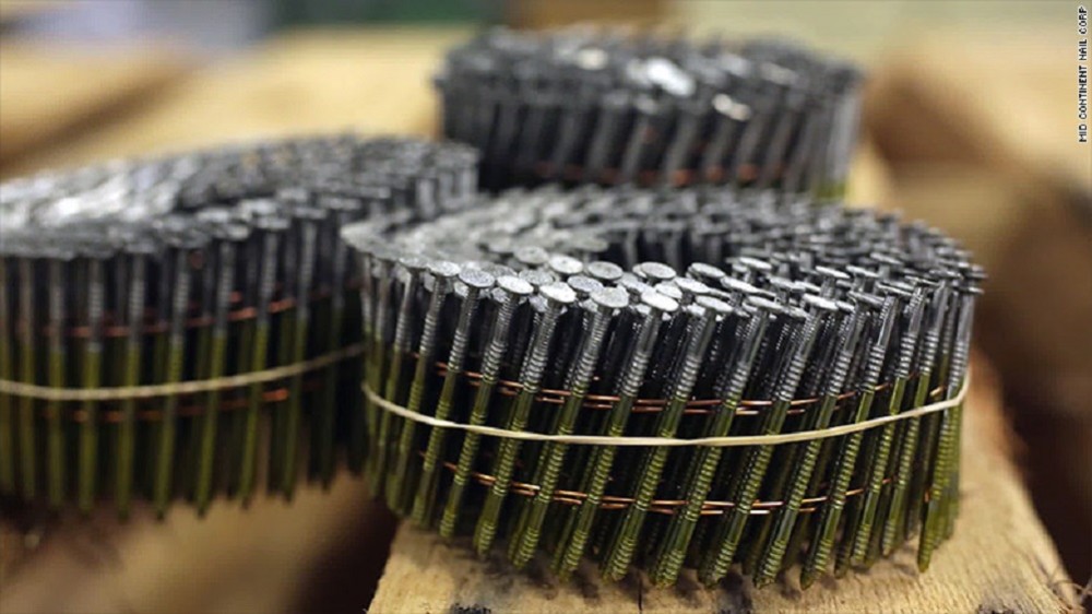 Midcontinent Nail 1.75 X .086 15 Wire Large Coil Pallet Nails – 13500 Nails - Ascmtools