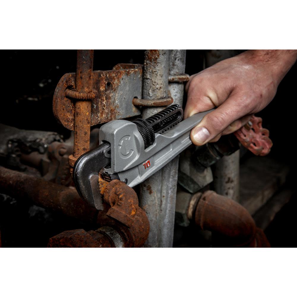 Crescent 10″ Aluminum Slim Jaw Pipe Wrench - Ascmtools