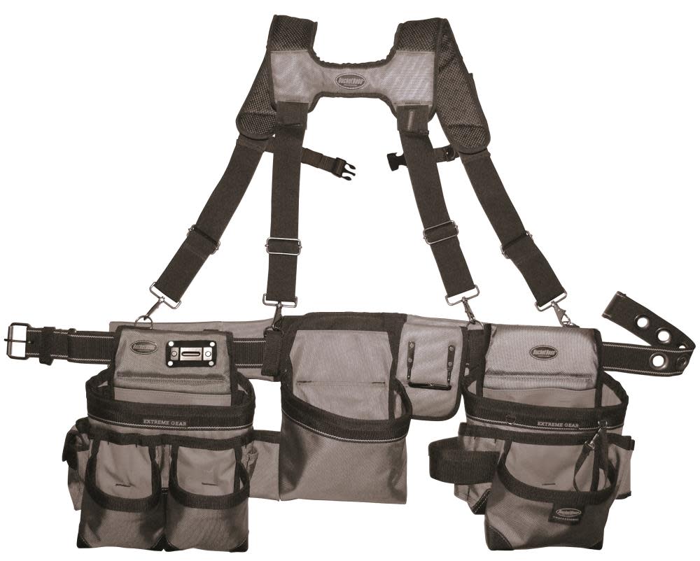 Bucket Boss 3 Bag Framers Rig-Grey - Ascmtools