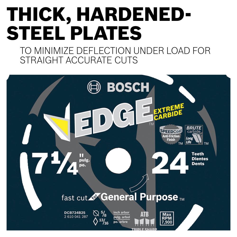 Bosch 7-1/4 In. 24 Tooth Construction Portable Saw Blade Framing - Ascmtools