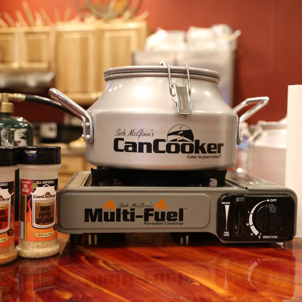 Cancooker Multi Fuel Portable Cooktop Black/Gray - Ascmtools