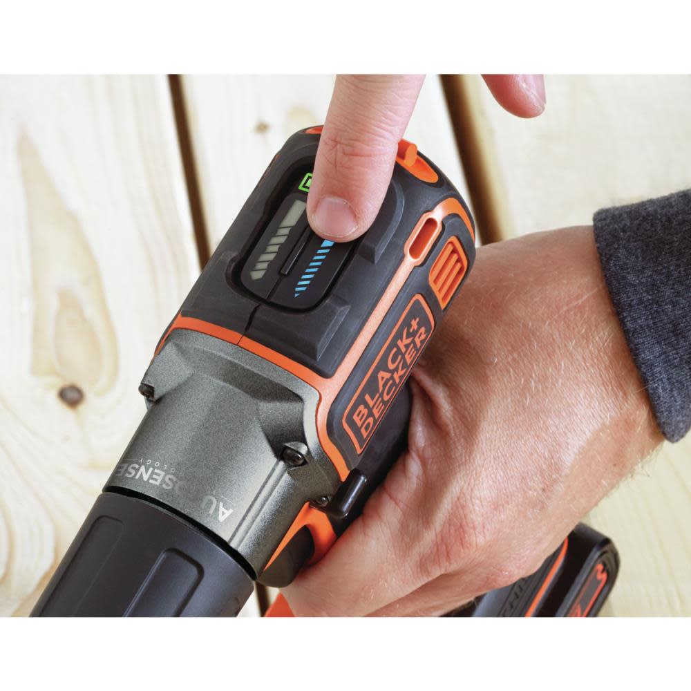 Black and Decker 20V MAX Lithium Ion (Li-ion) 3/8-in Cordless Drill with Battery Kit - Ascmtools