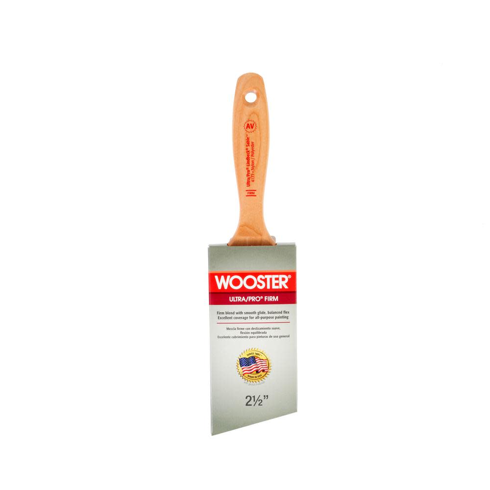 Wooster 2-1/2″ Ultra/Pro Firm Lindbeck Angle Sash Nylon/Polyester Paintbrush - Ascmtools