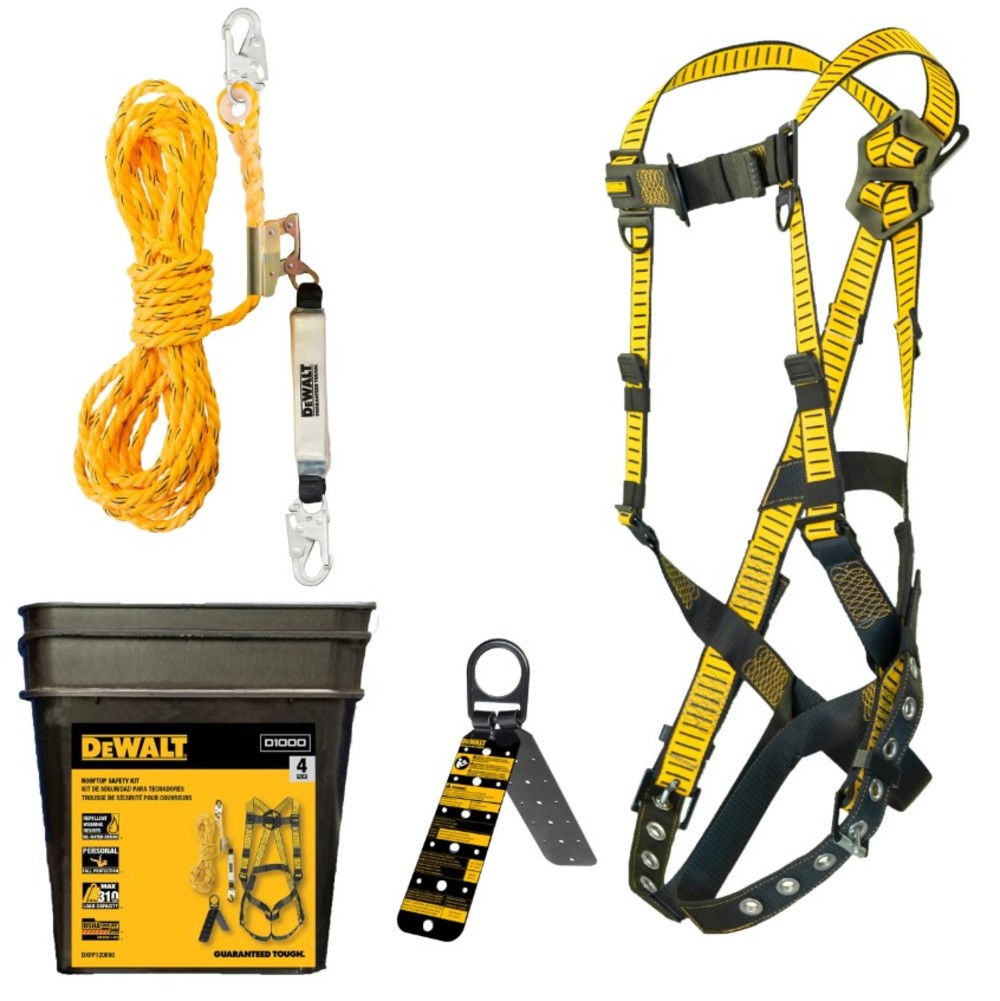DEWALT Fall Protection Rooftop Safety Kit - Ascmtools