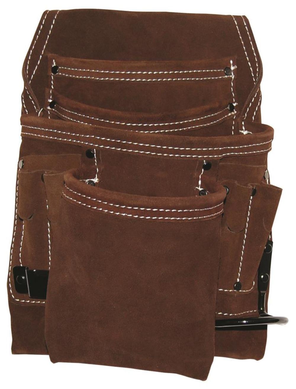 Bucket Boss Suede 10 Pocket Nail Bag - Ascmtools